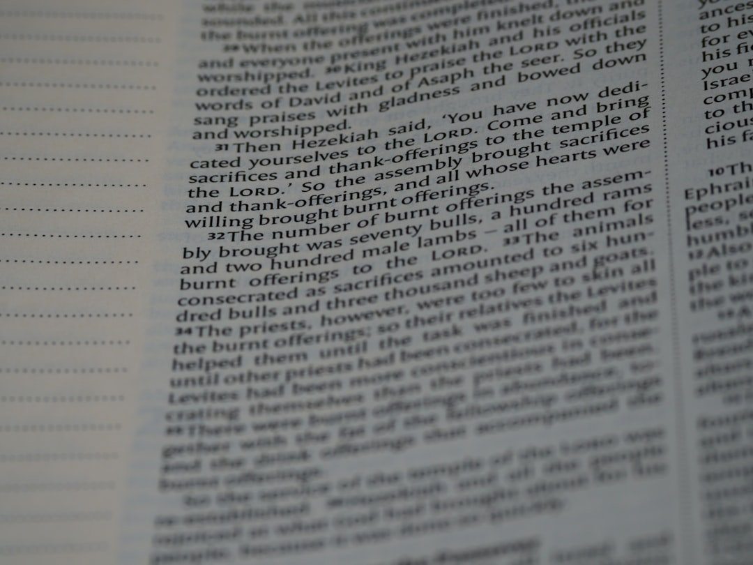 a close up of a page of a book