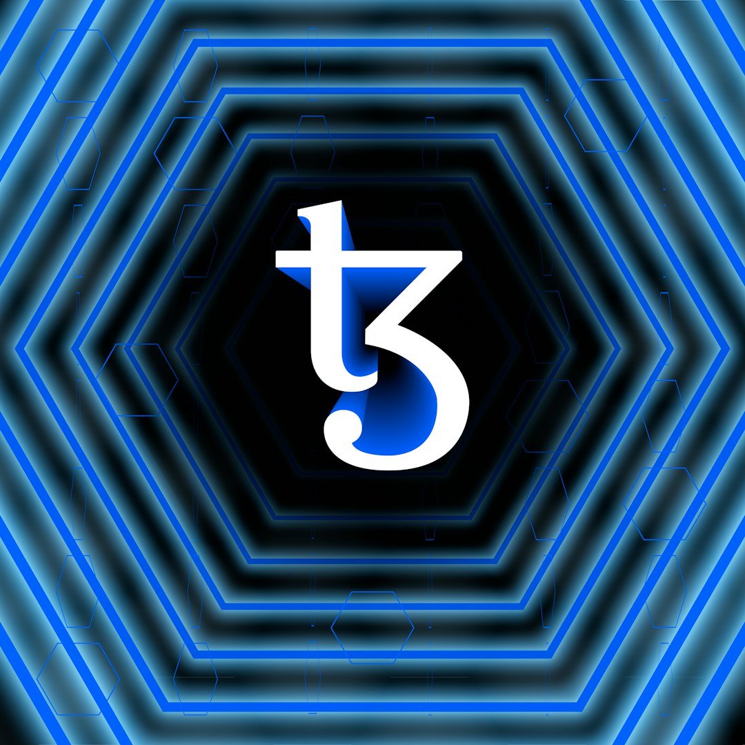 a blue and black tunnel with the number five in it